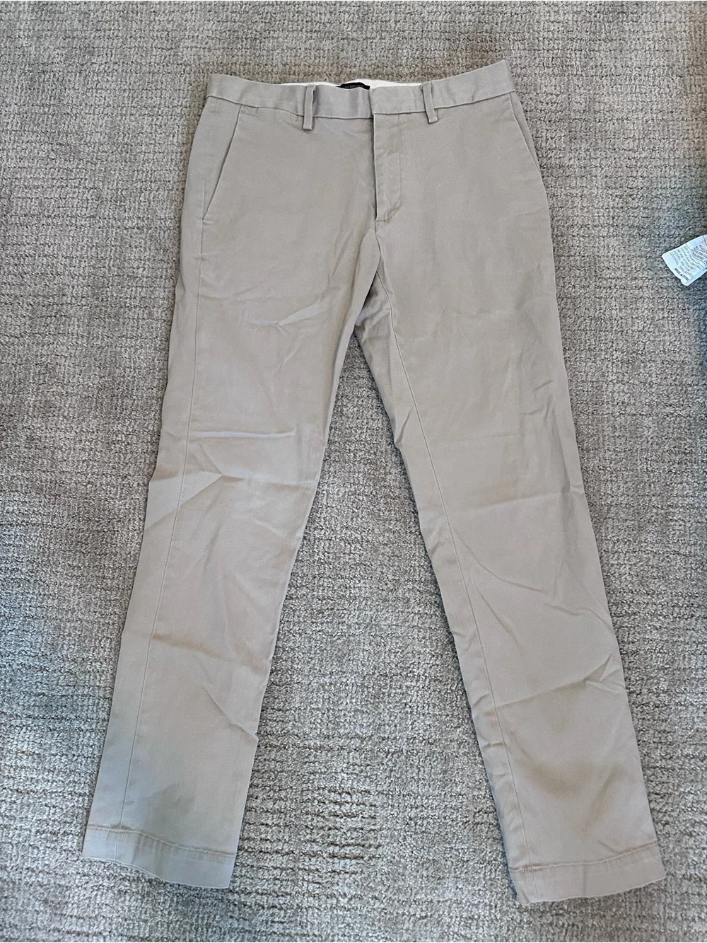 Banana Republic Slim Straight Khaki Chinos - Light Beige